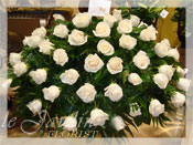  White Roses Funeral Arrangement