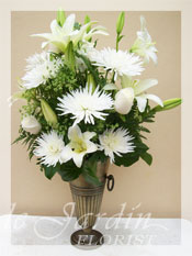 Mont-Blanc Funeral Flower Arrangement