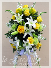 Gentle Thoughts Spray Funeral Flower Arrangement